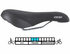 Promo 🤩 BBB BSD-13 MultiDensity 👩 Womens Touring Saddle - Black - 170mm 🔥 -Saddles store BSD 13 3
